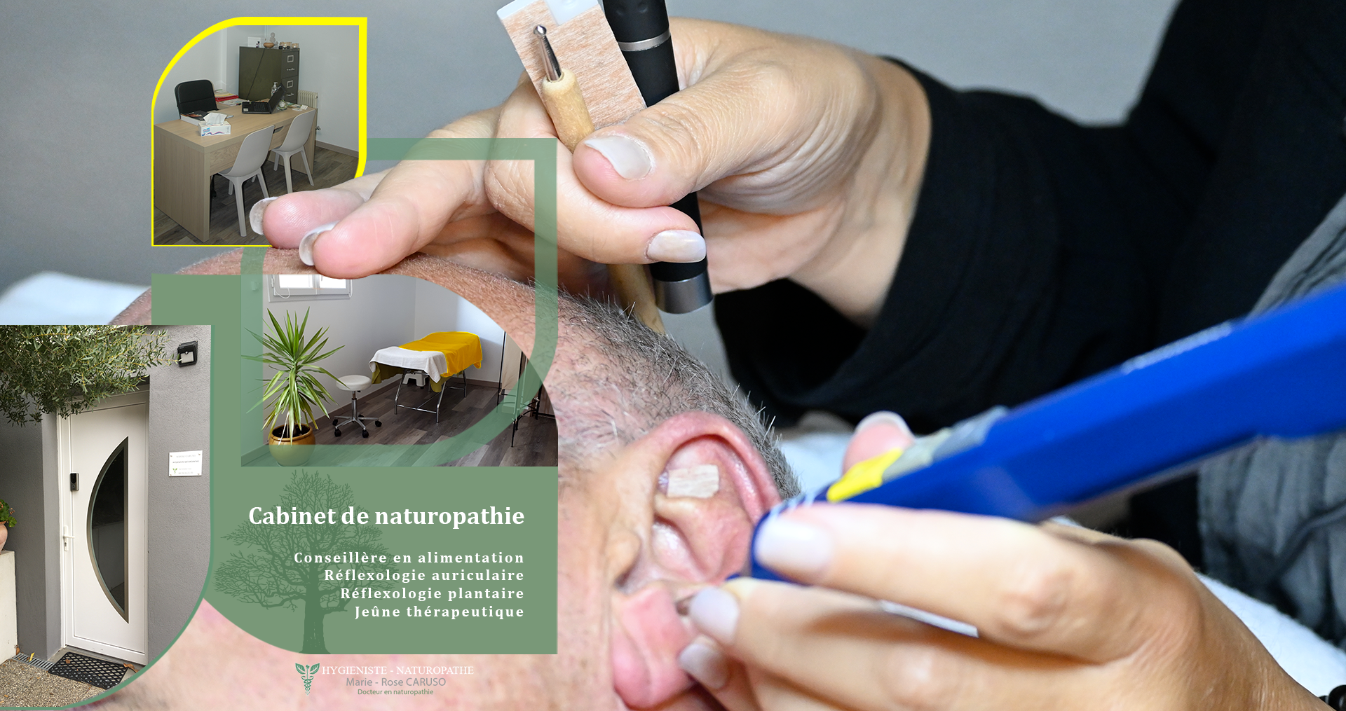 la réflexologie auriculaire hygièniste naturopathe marie rose caruso